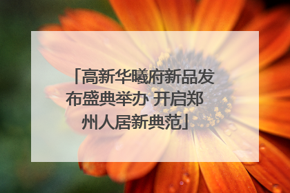 高新华曦府新品发布盛典举办 开启郑州人居新典范