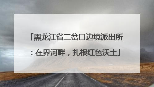 黑龙江省三岔口边境派出所：在界河畔，扎根红色沃土