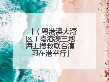 （粤港澳大湾区）粤港澳三地海上搜救联合演习在港举行