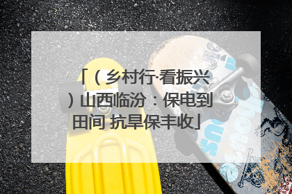 （乡村行·看振兴）山西临汾：保电到田间 抗旱保丰收