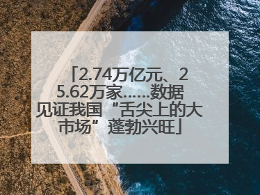 2.74万亿元、25.62万家……数据见证我国“舌尖上的大市场”蓬勃兴旺