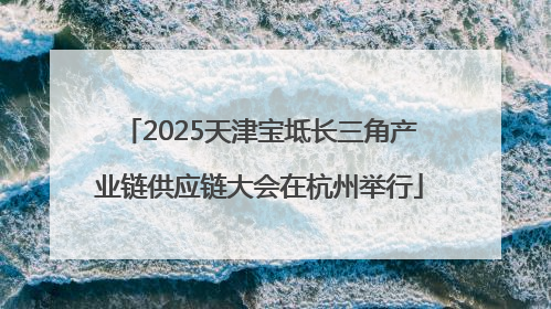 2025天津宝坻长三角产业链供应链大会在杭州举行