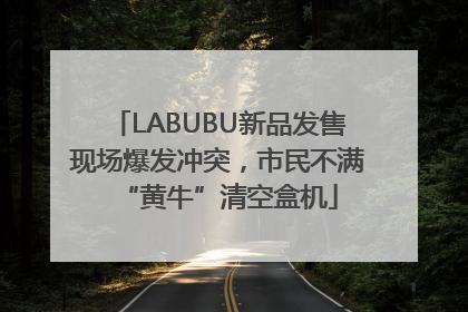 LABUBU新品发售现场爆发冲突，市民不满“黄牛”清空盒机