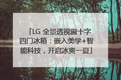 LG 全景透视窗十字四门冰箱：嵌入美学+智能科技，开启冰爽一夏